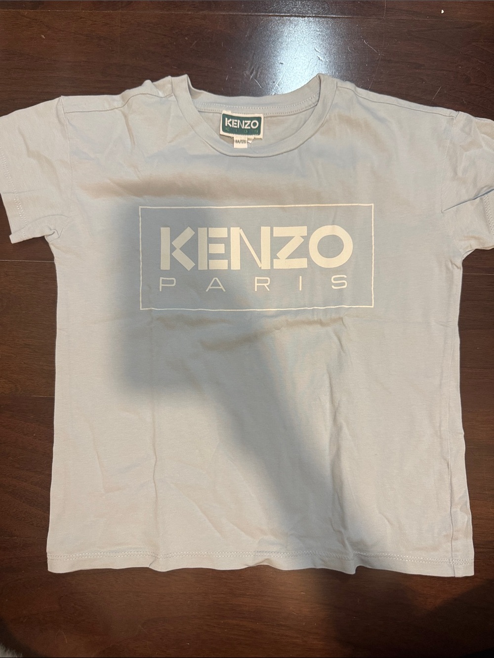Kenzo Light Blue Kids Short Sleeve Logo Tee